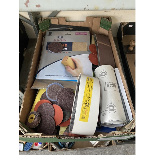 179 - Box containing sandpaper