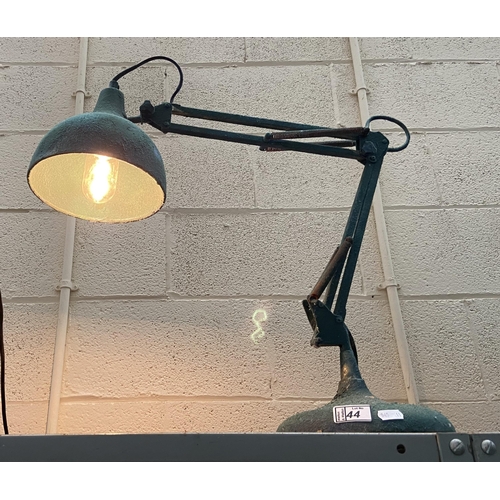 44 - An industrial style table lamp