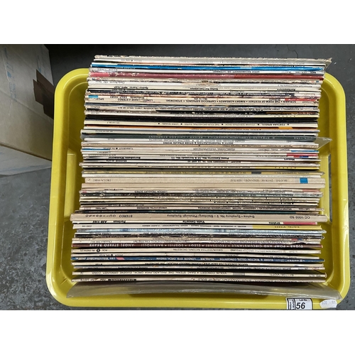 56 - Box containing classical LPs