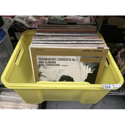 64 - Box containing classical LPs