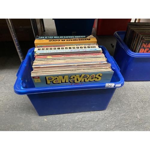 75 - Box containing assorted LPs