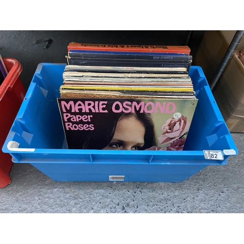 82 - Box containing assorted LPs