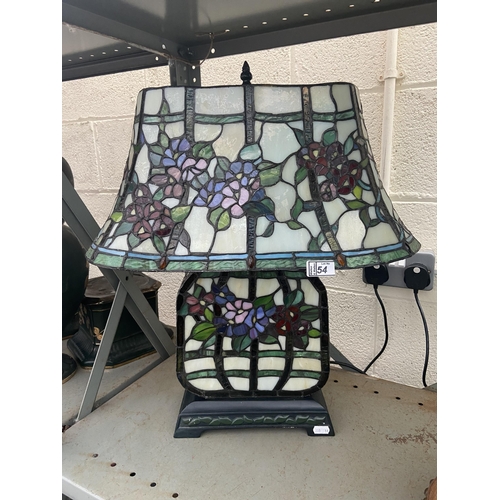 54 - Large Tiffany style lamp
