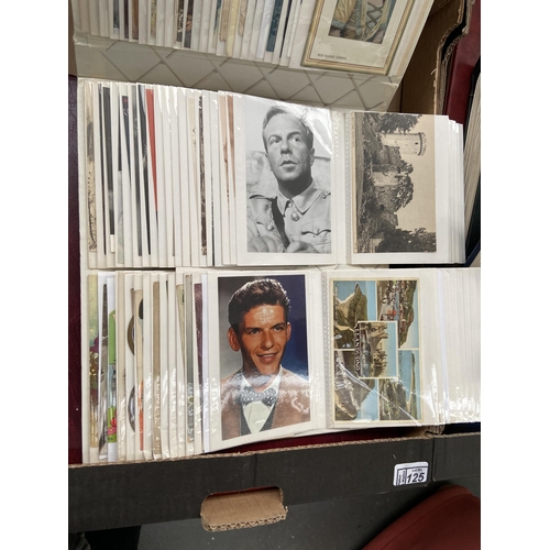 125 - 4 Albums containing postcards and celebrity photographs etc