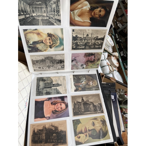 125 - 4 Albums containing postcards and celebrity photographs etc