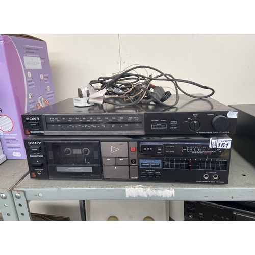 161 - Sony Cassette deck and tuner