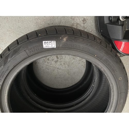 298 - Pair of Toyo 195/45/16 tyres