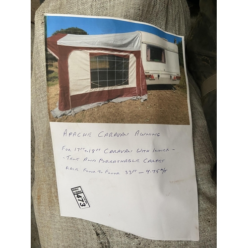 473 - Caravan awning (see photos for info)