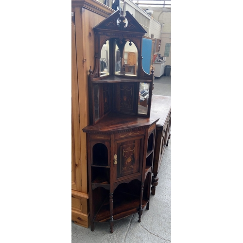 482 - Ornate corner cabinet