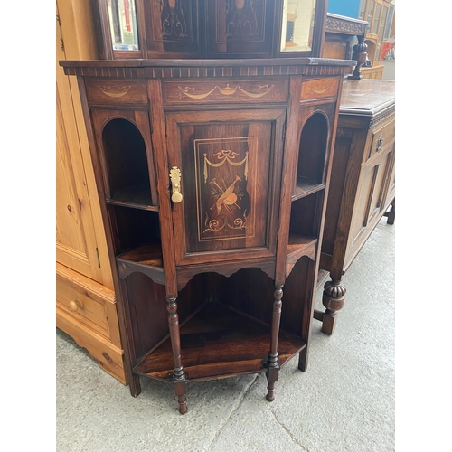 482 - Ornate corner cabinet