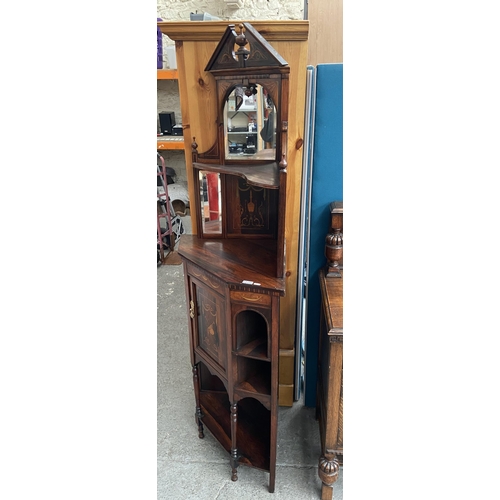 482 - Ornate corner cabinet