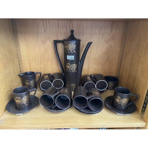 488 - Portmeirion style coffee set