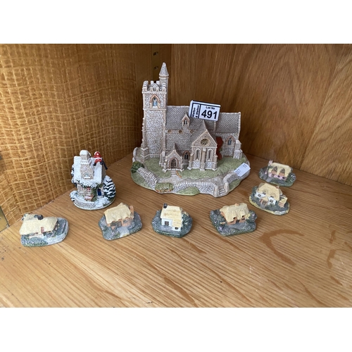 491 - Quantity of Lilliput Lane collectibles