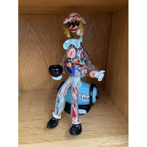 492 - A large Murano clown (11