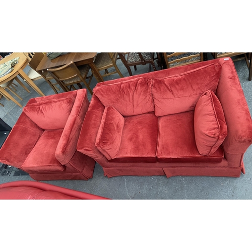 530 - 2 Seater sofa and chair (As new)