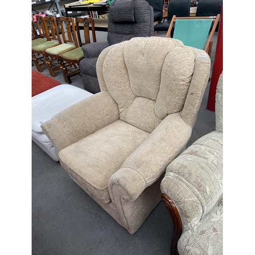 544 - Fabric armchair