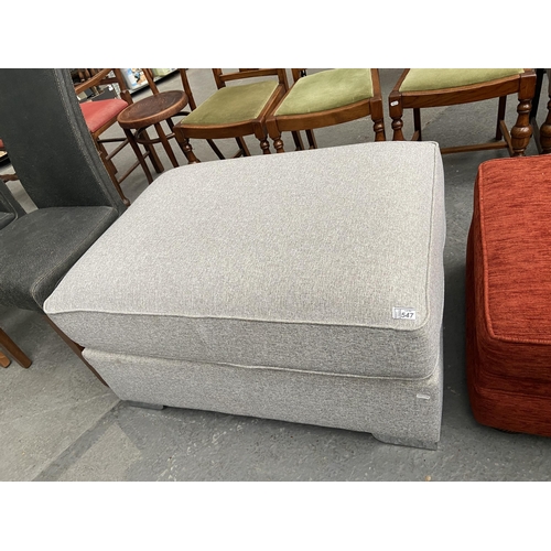 547 - Grey pouffe/ storage box