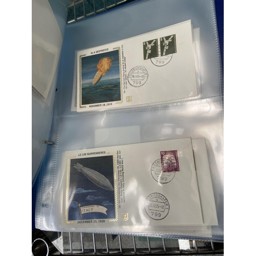 568 - 3 Stock books of world stamps and first day covers