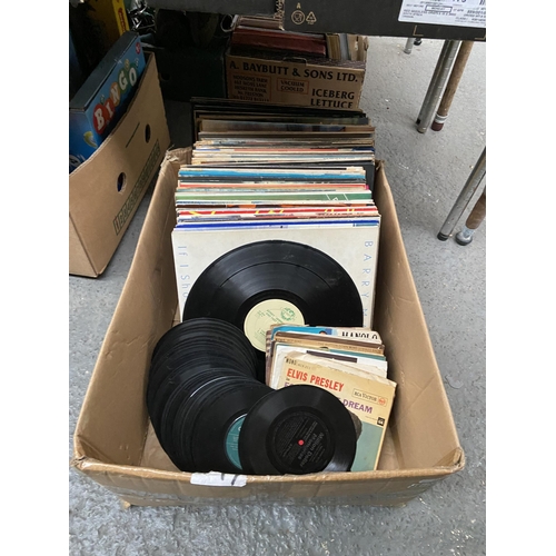 102 - Box containing LPs and singles