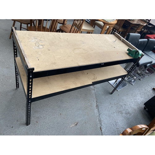 294 - Work bench and vice