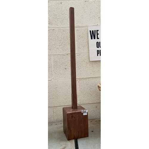 30 - Solid wood 'toilet roll holder'