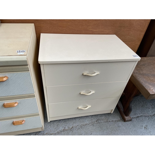 310 - 3 Drawer bedroom chest