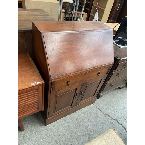 331 - Mahogany drop down bureau