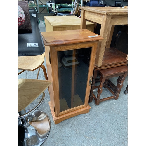 336 - Glazed CD cabinet