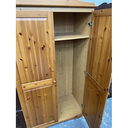 347 - Pine double wardrobe