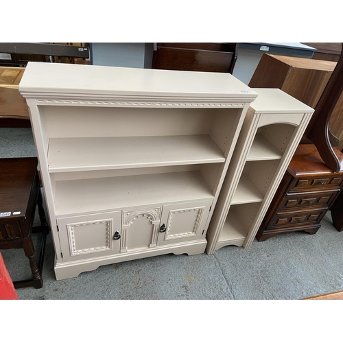 352 - 2 Painted bookcases