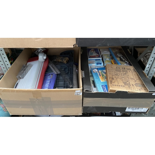 41 - 2 Boxes containing stationary and art supplies