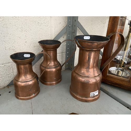 5 - 3 Copper jugs