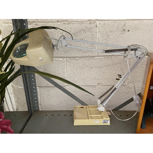 53 - Vintage 'Anglepoise' style magnifying lamp