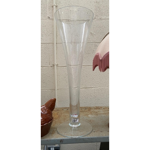 67 - Tall modern glass vase