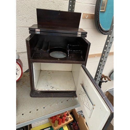 72 - Vintage smoker's cabinet