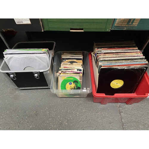 82 - 3 Boxes containing records including dance remixes