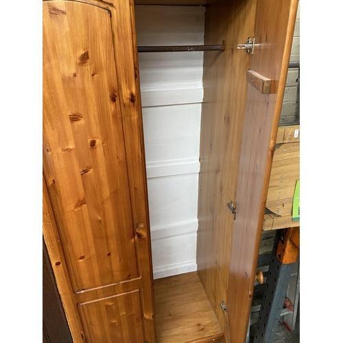 346 - Pine double wardrobe