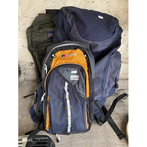 369 - Berghaus Bladder Backpack etc