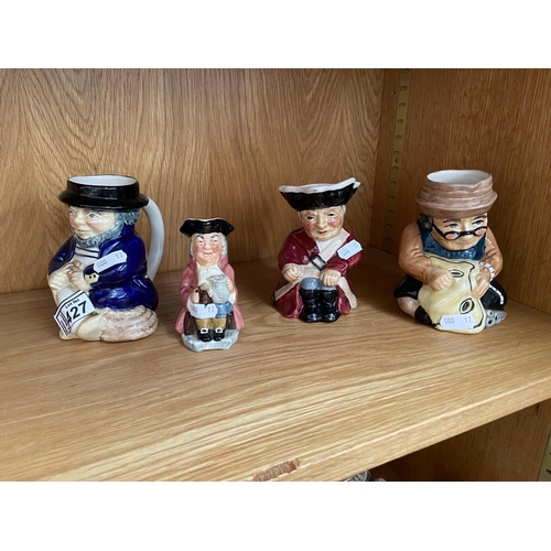 427 - 4 Miniature Toby jugs