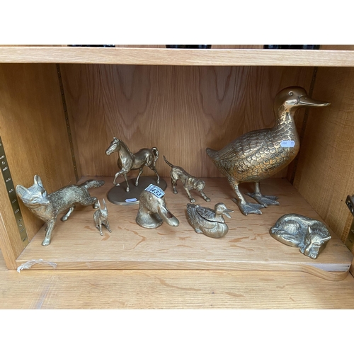 433 - 8 Brass animals