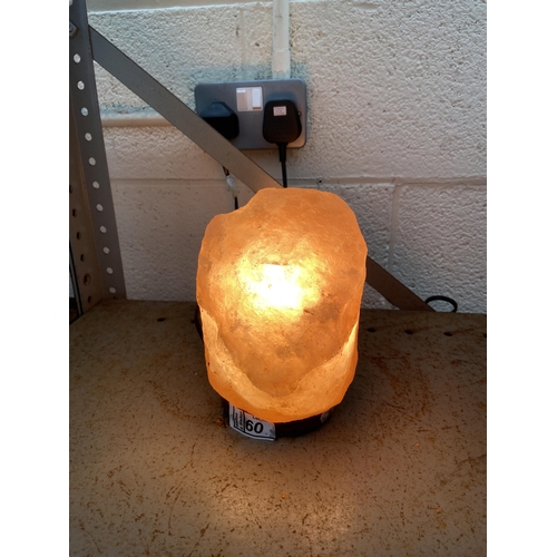 60 - Himalayan salt rock lamp