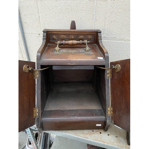 1 - Vintage coal scuttle