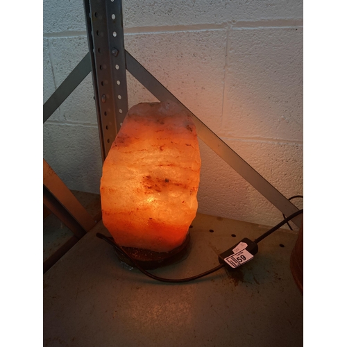 59 - Himalayan salt rock lamp