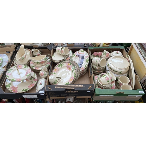 114 - 3 Boxes containing Franciscan Desert Rose China