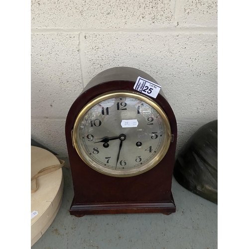 25 - German Jahresuhrenfabrik Triberg mantle clock