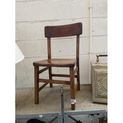 52 - Vintage walnut children's chair