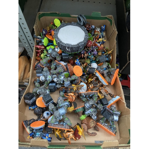 55 - Box containing a large quantity of Sky Landers