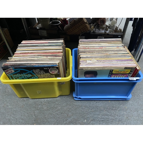 93 - 2 Boxes containing LPs