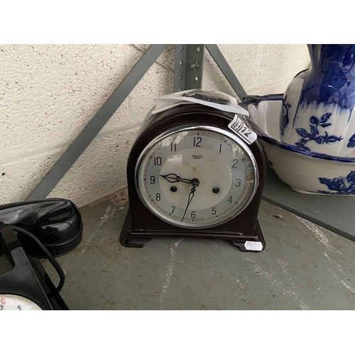 12 - Smiths bakelite mantel clock