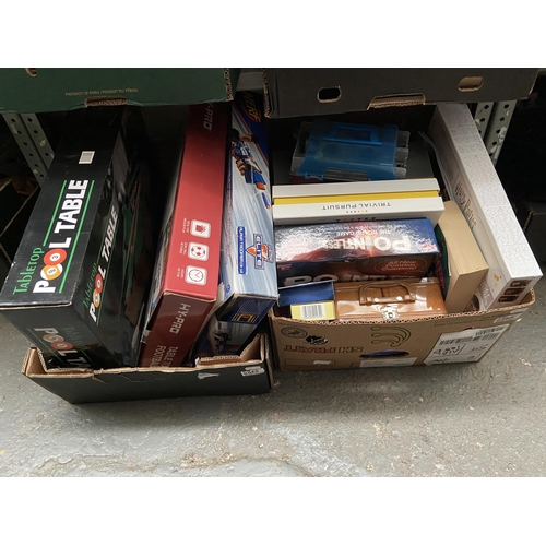 45 - 2 Boxes containing board games